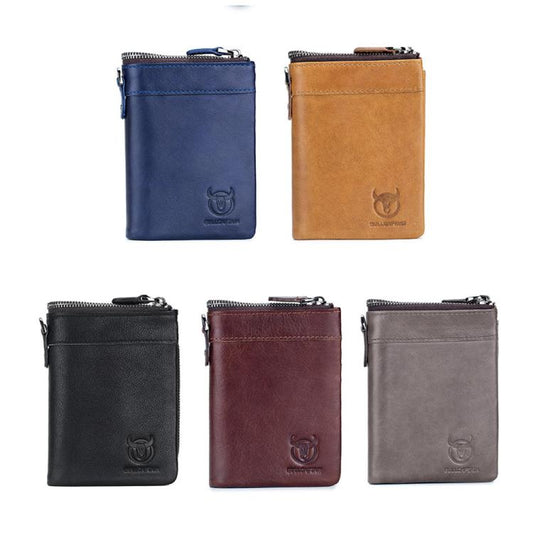 BULL CAPTAIN 050 RFID Anti-theft Top Layer Multi-Slot Wallet with Detachable Coin Purse(Black) by BULL CAPTAIN