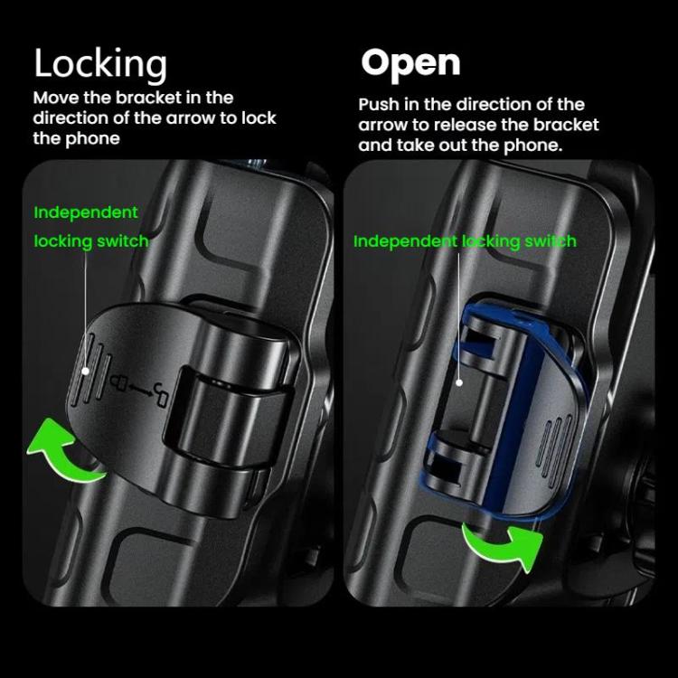 Kewig Motorcycle Bicycle Non-Blocking Mobile Phone Camera Navigation Bracket(M8SP-C2) by Kewig