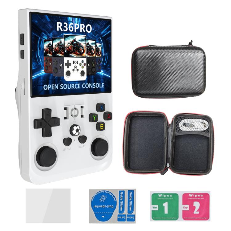 Portable Open Source GBA/FC Arcade Handheld Game Console, Size: 128G(White) by bashfashion