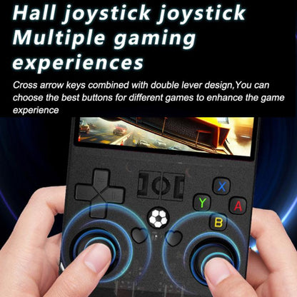 Portable Open Source GBA/FC Arcade Handheld Game Console, Size: 128G(Transparent Gray) by bashfashion