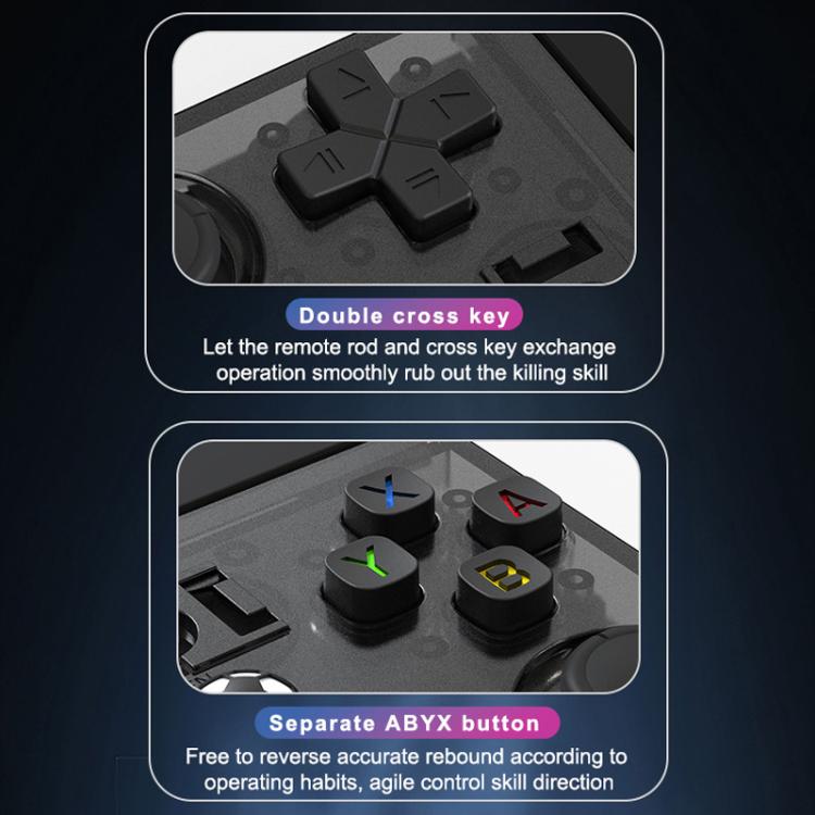 Portable Open Source GBA/FC Arcade Handheld Game Console, Size: 128G(White) by bashfashion