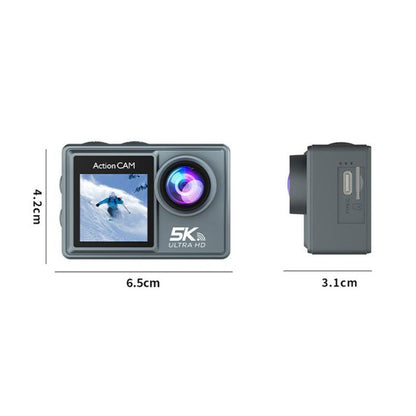 M40TR With Touch Screen + Remote Control 5K Action Camera Anti-Shake Outdoor HD Shooting Cycling Recorder Under Dive Camera by bashfashion