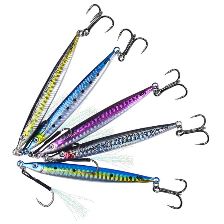 35G PROBEROS LF151 Long-Distance Casting Sinking Lure 3D Fast-Draw Sea Fishing Mackerel Hook(D) by PROBEROS