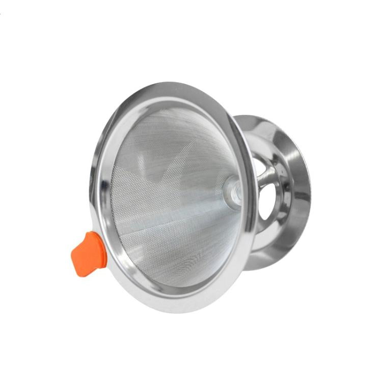 V60 Stainless Steel Coffee Filter with Base for Pour Over Brewing, Spec: 1-3 Cups 300-mesh by bashfashion