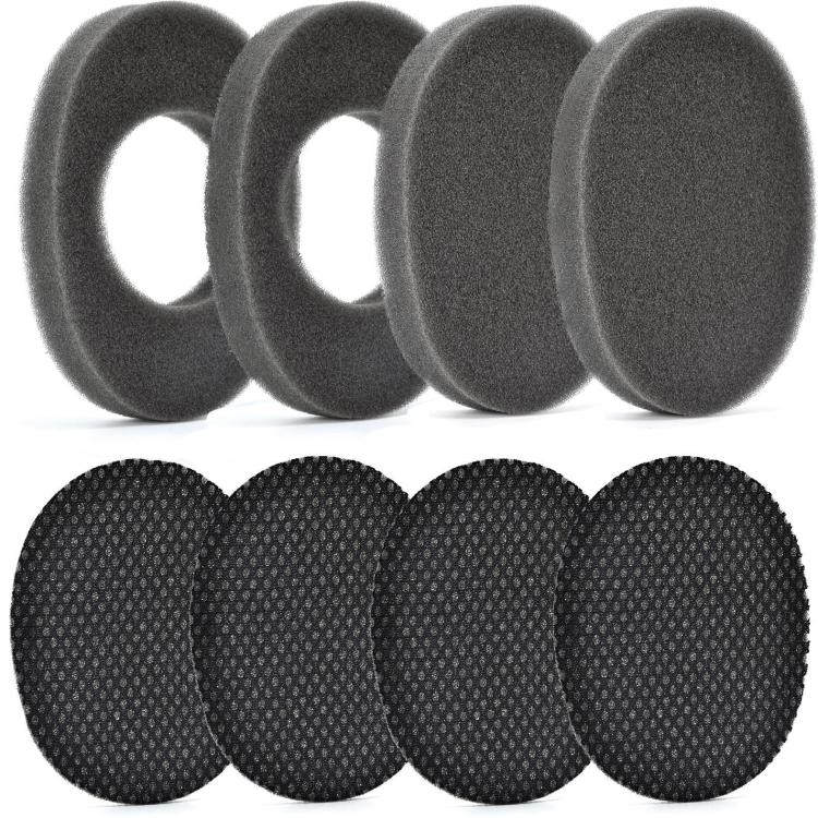 6pcs /Pack Ear Cushions For 3M WorkTunes Connect Series Headphones Noise Isolating Foam Pads, Spec: Mesh Cotton Pad by bashfashion
