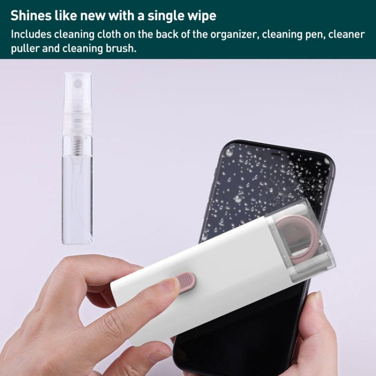 7 in 1 Bluetooth Headphone Computer Keyboard Cleaning Tools Set (Pink) by bashfashion